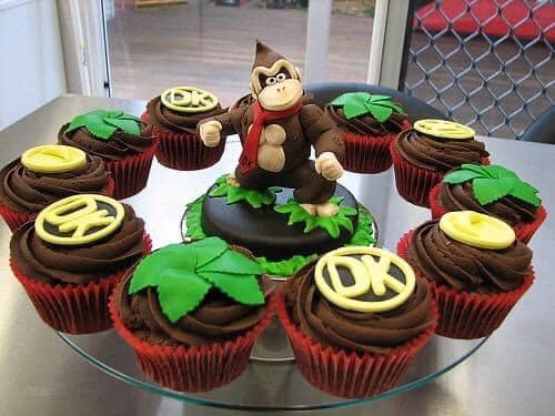 Amazing Donkey Kong Cupcakes